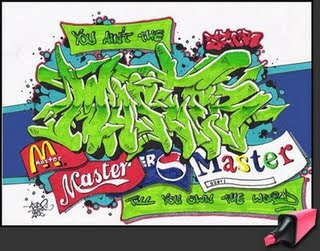 Green Master FontsGraffiti  Alphabet Sketches Letters