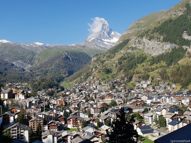 Zermatt, with the Matterhorn in the background