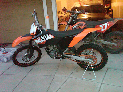 That 2008 KTM 250 XC-F above 