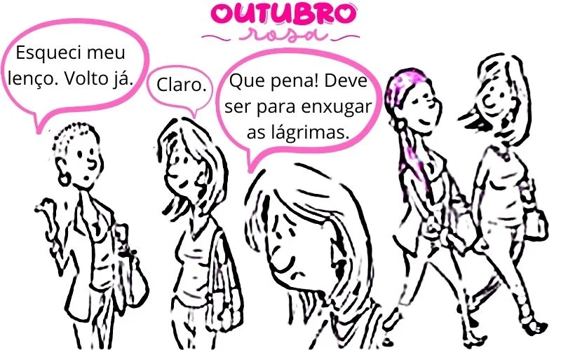 Atividades de Interpretação sobre Outubro Rosa para a disciplina de Língua Portuguesa para alunos do Ensino Fundamental II