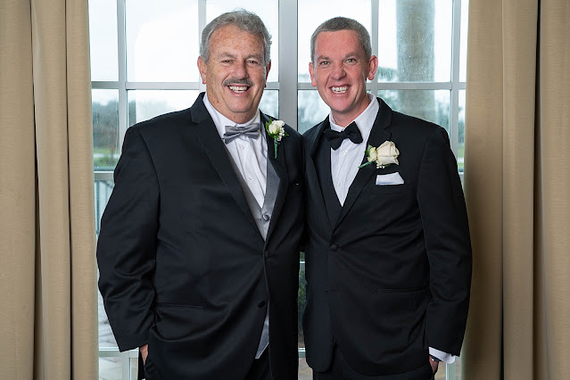 Groom with father Port Saint Lucie Civic Center Wedding Photos by Stuart Wedding Photographer Heather Houghton Photography