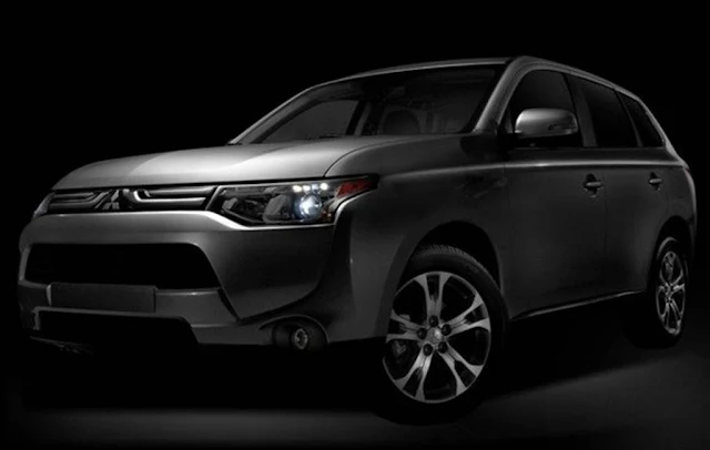 Mitsubishi Outlander 2013 perfil dianteiro