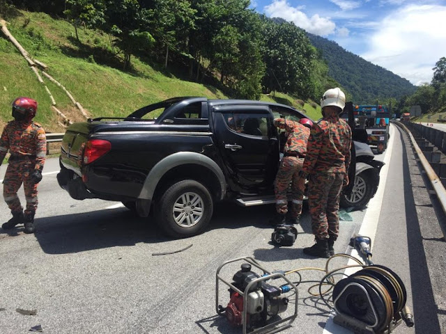 Pengawal keselamatan maut kereta langgar treler