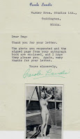 Carole Landis 1947 Letter