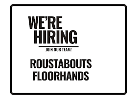 Prime Ocean is hiring skilled ROUSTABOUTS and FLOORHANDS to join ASAP