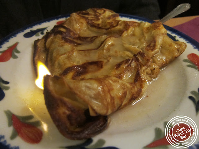 Image of Crepe grand marnier at the creperie Le Petit Josselin in Paris, France