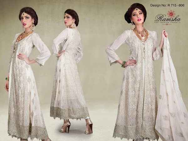 Ramsha Chiffon Embroidered Collection 2014