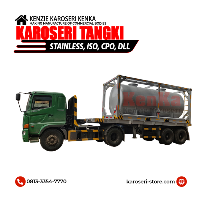 Harga Pembuatan Karoseri ISO Tank Trailer - Indonesia