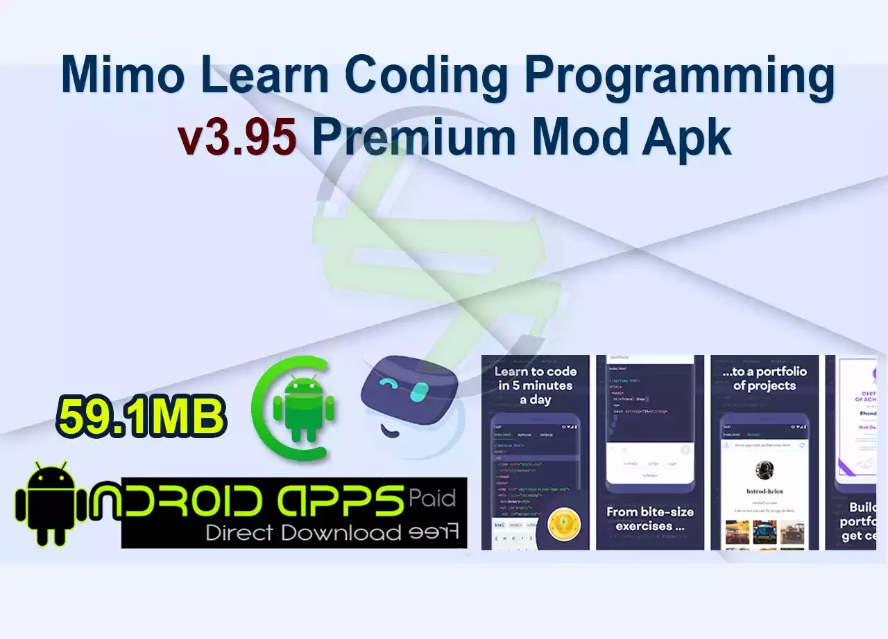 Mimo Learn Coding Programming v3.95 Premium Mod Apk