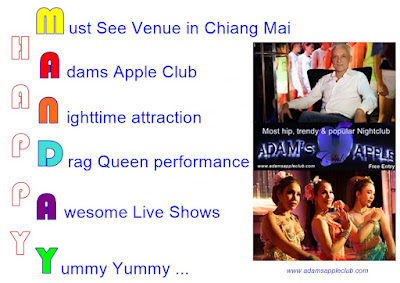 Happy Monday Chiang Mai Adams Apple Club LGBTQ Venue