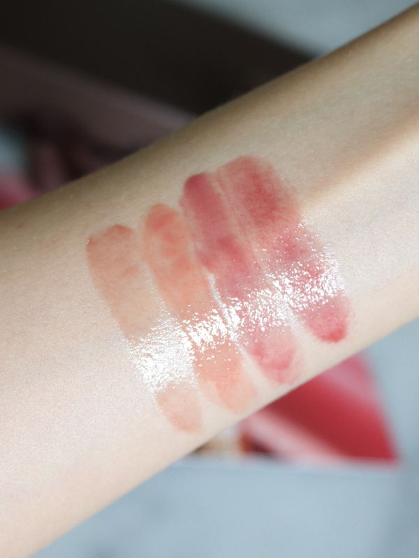 Hourglass Phantom Voluminizing Glossy Balm Swatches