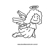 . desenhos feitos especialmente para você , desenhos inéditos você só . (desenho de anjo para imprimir colorir)