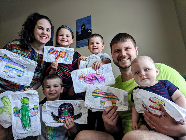 Cinco de mayo, family fun day, cinco de mayo activities, paper bag craft, paper bag drawing, cinco de mayo craft