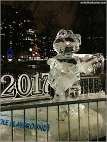 Escultura de Hielo en el Boston Common