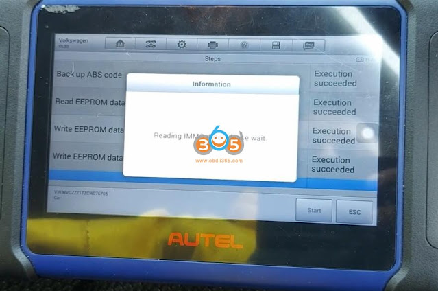 Autel IM608 Program VW Golf VDO 24C64 All Keys Lost 13