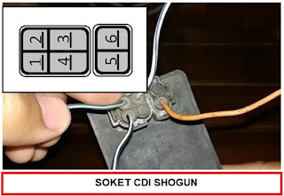 Soket CDI Mio J dan Soket CDI Shogun