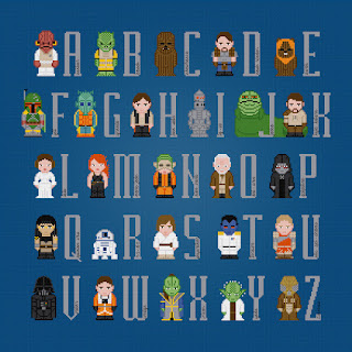 Star Wars Alphabet 3 - Cross Stitch PDF Pattern Download