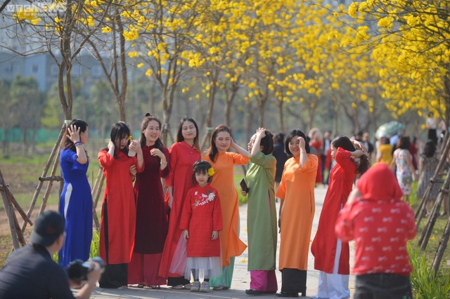 Hà Nội mùa hoa sưa, hoa ban, hoa phong linh: Thợ ảnh kiếm trăm triệu/tháng - Ảnh 5.