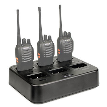 Retevis RTC777 6-Way Multi Unit Charger for Retevis H777 Baofeng 888S Walkie Talkie