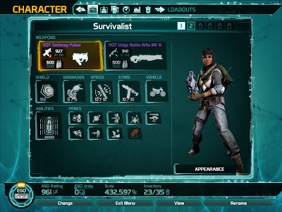 Defiance - Equipment Loadout