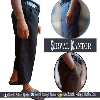 Sirwal Kantor Salur dan Polos