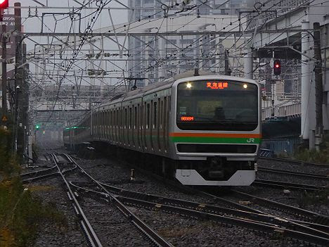 東海道線　普通　品川行き2　E231系・E233系(2016.11品川駅工事に伴う運行)