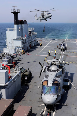 845 and 847 NAS are currently deployed onboard RFA Argus for Exercise Baltic Protector 2019
