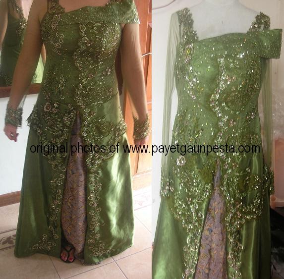 Payet Gaun Pesta | Desain Baju Pesta, Kebaya Modern dan