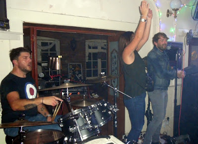 Renowed band The Dirty Pitchers performing at the Exchange Bar in Brigg during September 2018 - see Nigel Fisher's Brigg Blog