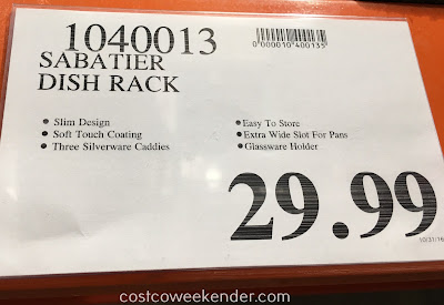 Deal for the Sabatier Premium Dish Rack with Soft Touch Wires at Costco