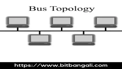 বাস টপোলজি কাকে বলে ? বাস টপোলজি সুবিধা ও অসুবিধা | What is Bus Topology in Bengali