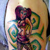 Goth Pinup Girl Tattoo...