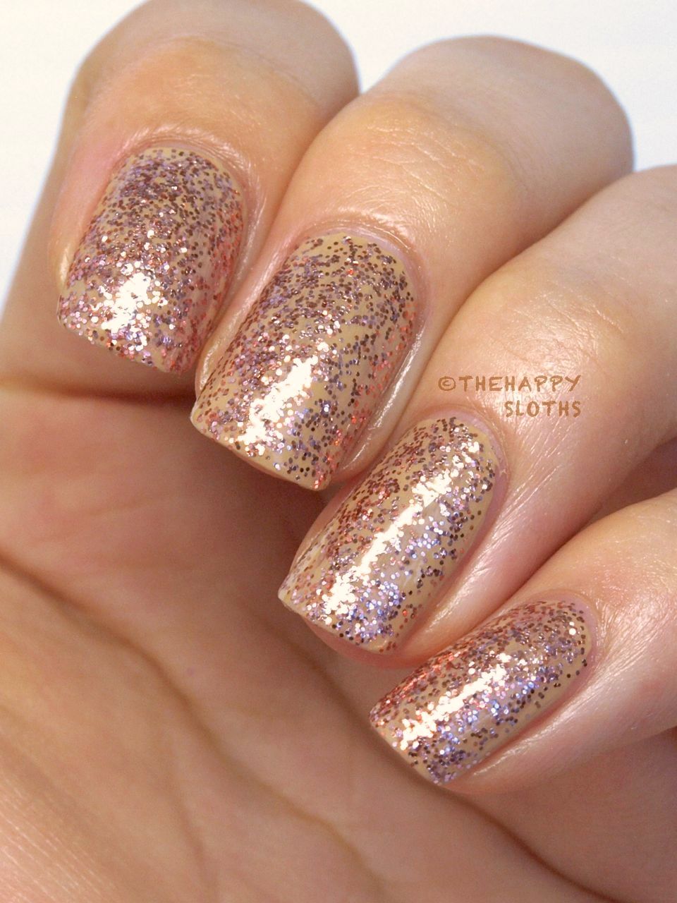 Maybelline Colorshow Glittermania Pink Champagne NOTD