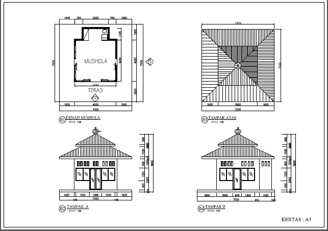 Denah Taman Pendidikan Al Quran (TPQ)  wdesain