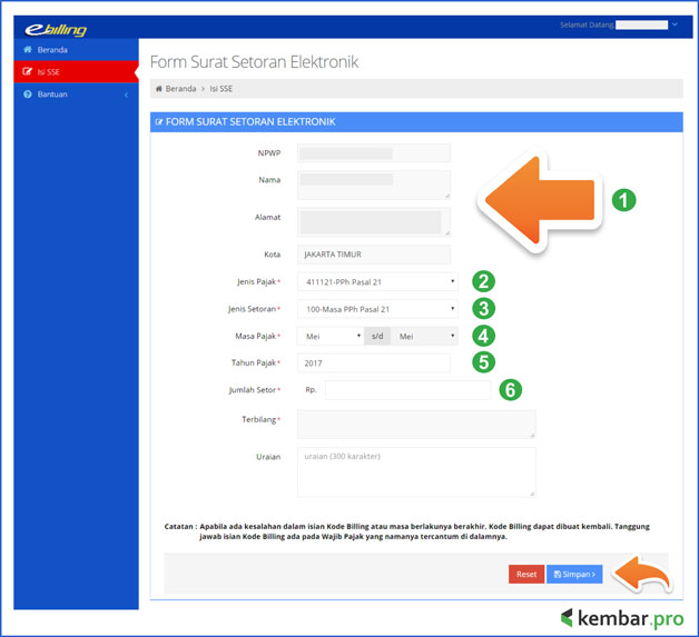Sse3 Pajak Surat Setoran Elektronik Via Sse3 Pajak Go Id Kembar Pro