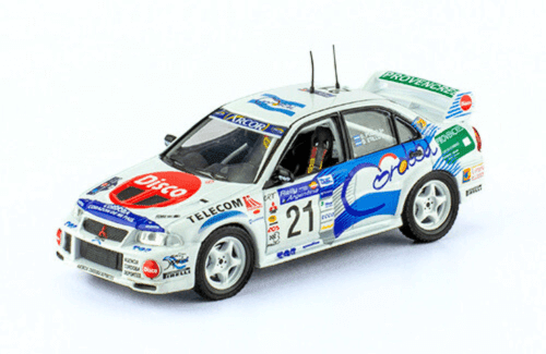 wrc coleccion salvat argentina, mitsubishi lancer evo iv 1:43 gabriel pozzo