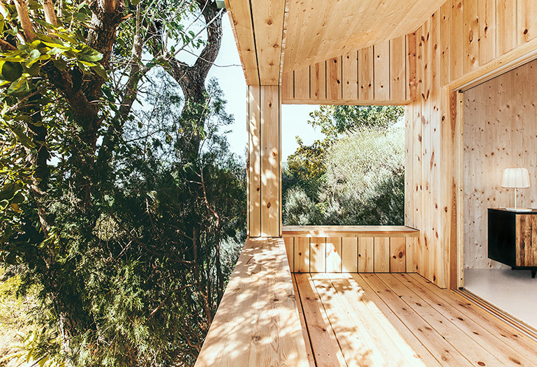 Casa estudio de madera - Dom Arquitectura