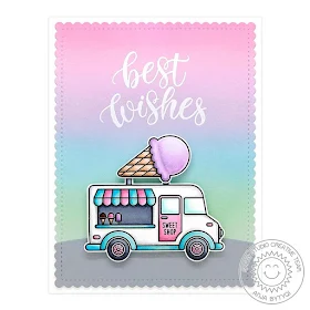 Sunny Studio Stamps: Cruisin' Cuisine Frilly Frame Dies Everyday Card by Anja Bytyqi