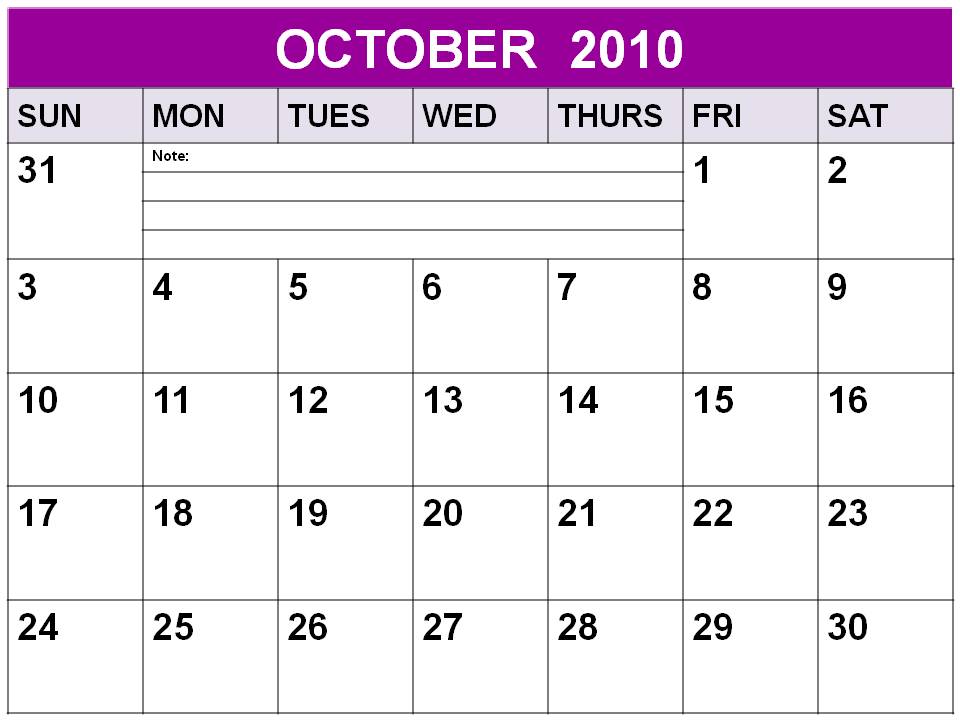 blank calendar pages 2010. free lank calendar template