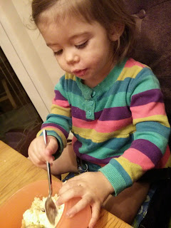 Youngest and her crumble