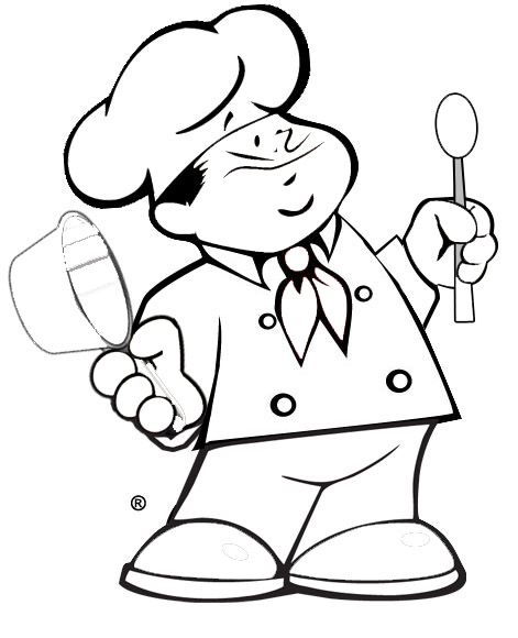 Little Chefs Coloring Pages To Kids