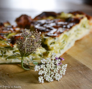 Tarte feuilletée aux courgettes et à la fourme d'Ambert © Popote et Nature