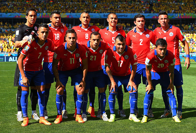 Formación de Chile ante Brasil, Copa del Mundo Brasil 2014, 28 de junio