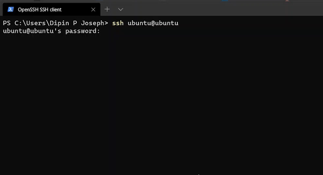 SSH-Ubuntu-Server-First-Time