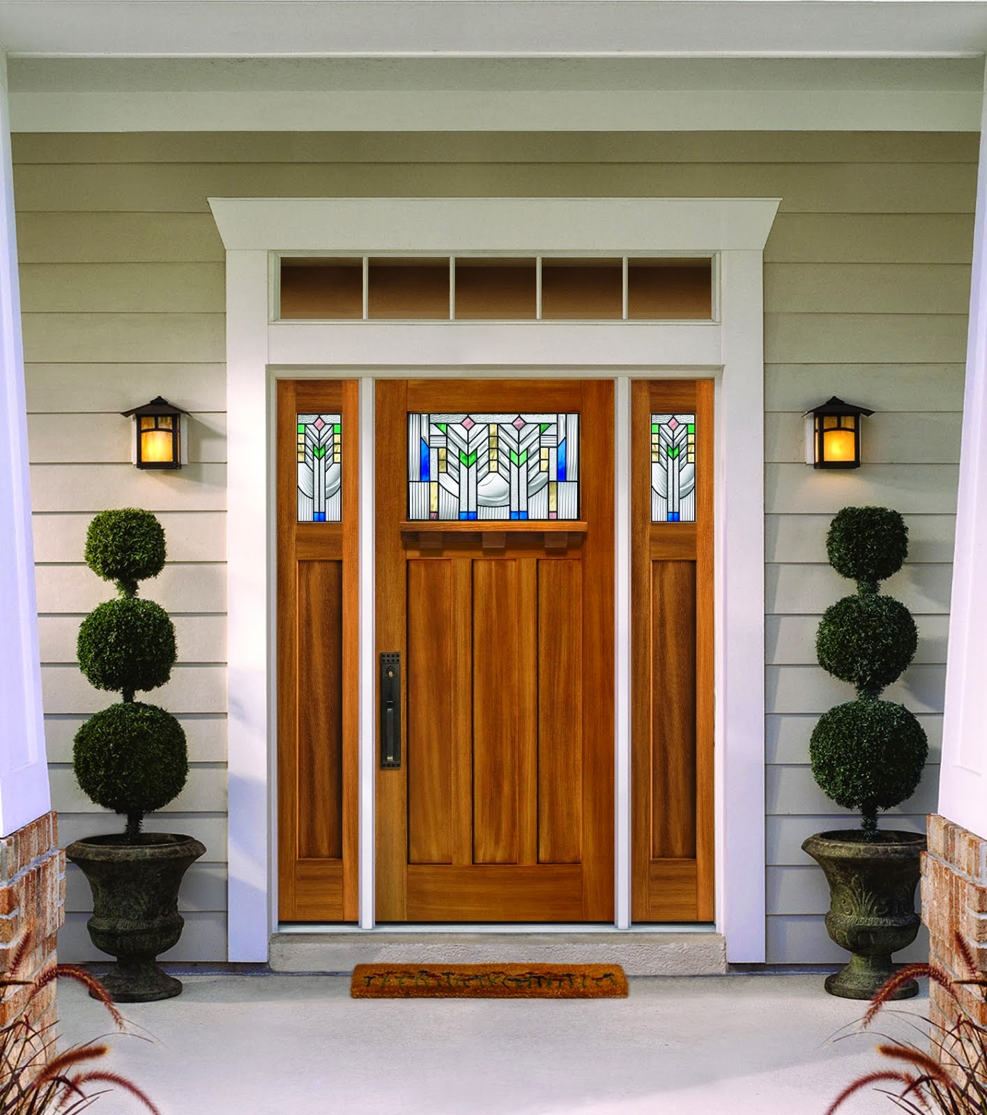 gambar pintu  utama rumah  minimalis 2014 yang  unik  gambar 