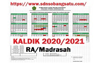 Download Kalender Pendidikan RA/Madrasah 2020/2021 Dirjen Pendis