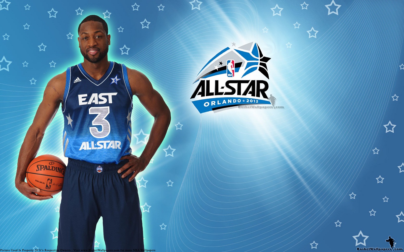 NBA All Star East Dwyane Wade 2012 Wallpapers 1366X768