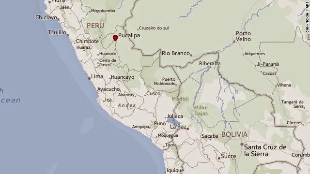 Epicentro terremoto peru, 24 de Agosto 2014