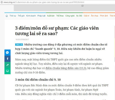 3 ĐIỂM/MÔN ĐỖ SƯ PHẠM: NỀN GIÁO DỤC ẢNH HƯỞNG NHƯ THẾ NÀO?