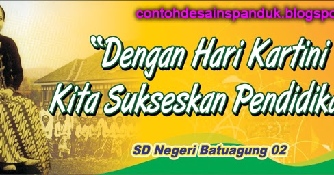 Spanduk Peringatan Hari Kartini  Contoh Desain Spanduk